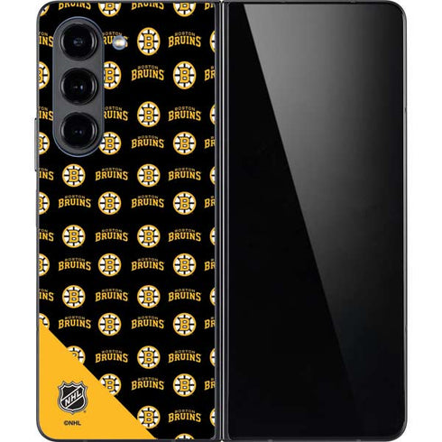 NHL Boston Bruins Pattern Galaxy Z Fold5 5G Skin
