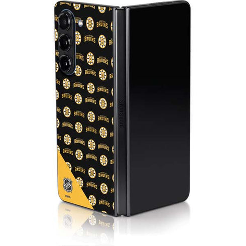 NHL Boston Bruins Pattern Galaxy Z Fold5 5G Skin