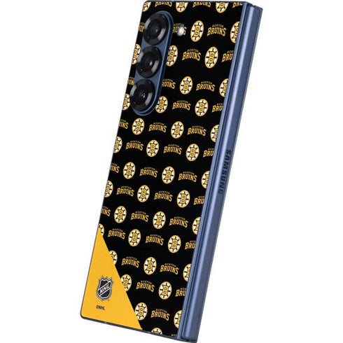 NHL Boston Bruins Pattern Galaxy Z Fold6 Skin