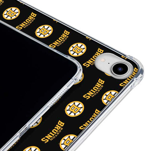 NHL Boston Bruins Pattern iPad 11th Gen (2025) Clear Case