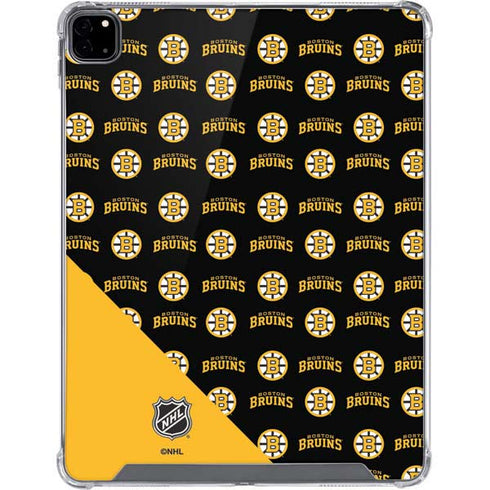 NHL Boston Bruins Pattern iPad Pro 12.9in (2020) Clear Case