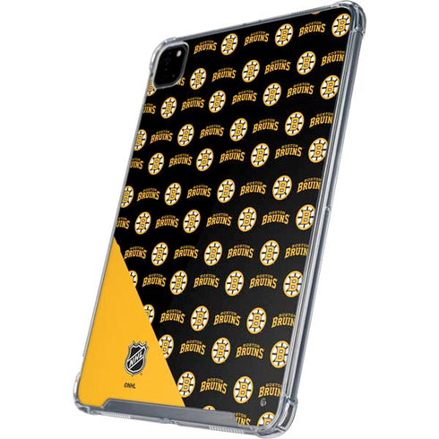 NHL Boston Bruins Pattern iPad Pro 12.9in (2020) Clear Case