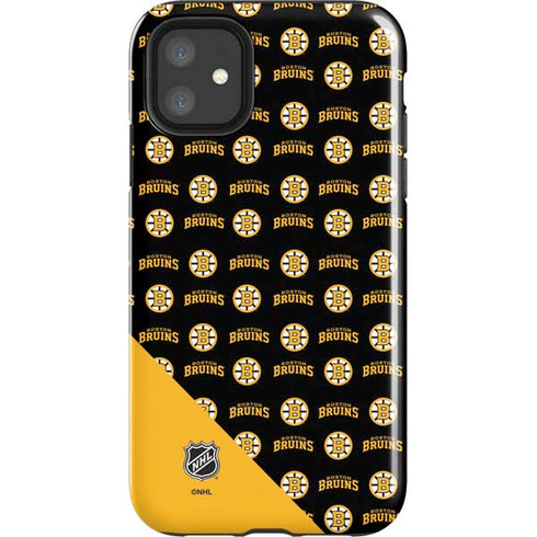 NHL Boston Bruins Pattern iPhone 11 Impact Case
