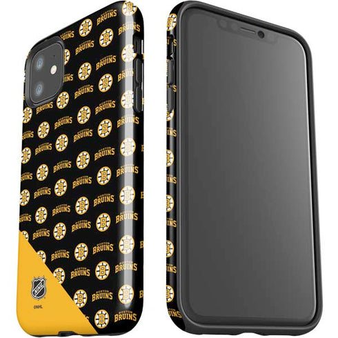 NHL Boston Bruins Pattern iPhone 11 Impact Case