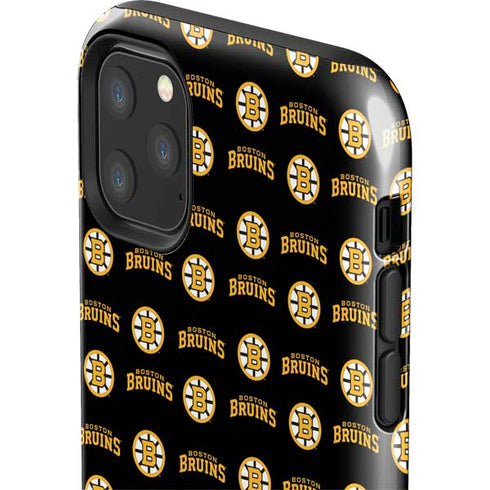 NHL Boston Bruins Pattern iPhone 11 Pro Max Impact Case