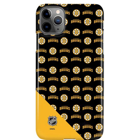 NHL Boston Bruins Pattern iPhone 11 Pro Max Lite Case