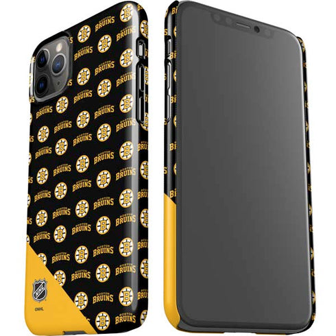 NHL Boston Bruins Pattern iPhone 11 Pro Max Lite Case