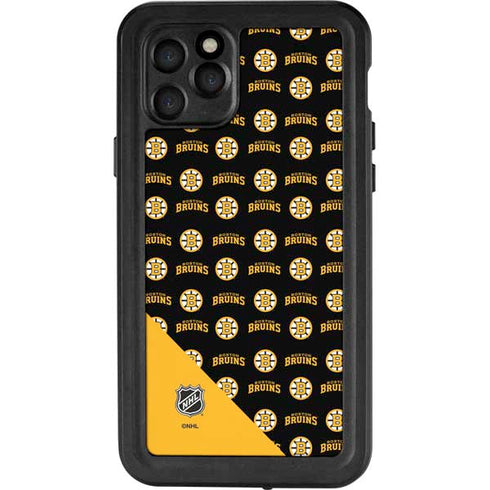 NHL Boston Bruins Pattern iPhone 11 Pro Waterproof Case