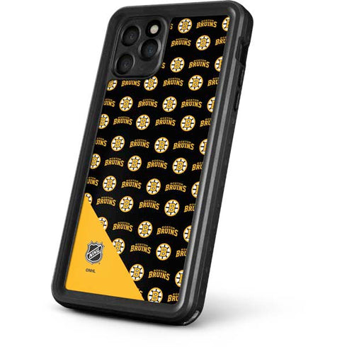 NHL Boston Bruins Pattern iPhone 11 Pro Waterproof Case