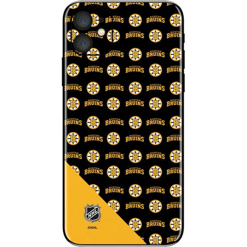 NHL Boston Bruins Pattern iPhone 11 Skin