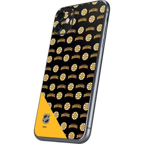 NHL Boston Bruins Pattern iPhone 11 Skin