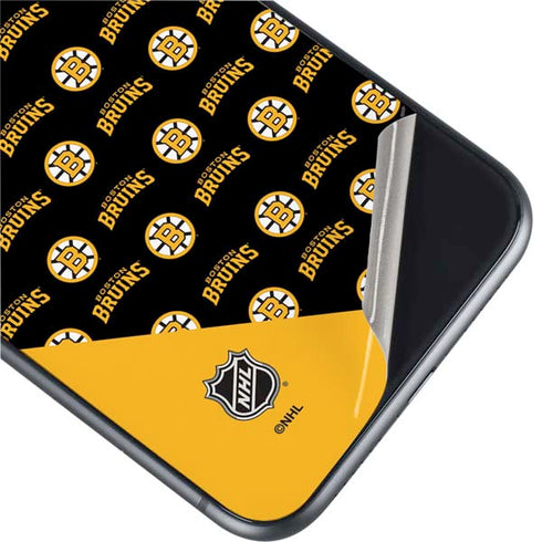 NHL Boston Bruins Pattern iPhone 11 Skin