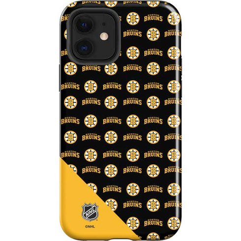 NHL Boston Bruins Pattern iPhone 12 Impact Case