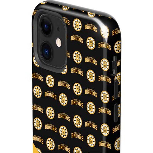 NHL Boston Bruins Pattern iPhone 12 Impact Case
