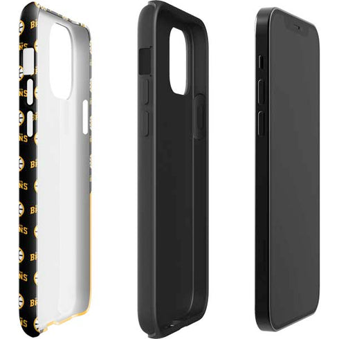 NHL Boston Bruins Pattern iPhone 12 Impact Case