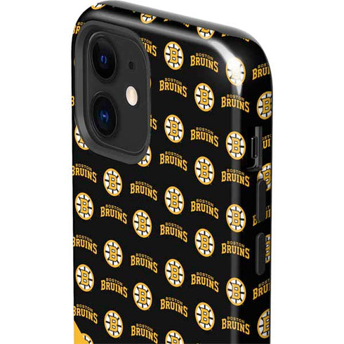 NHL Boston Bruins Pattern iPhone 12 Mini Impact Case