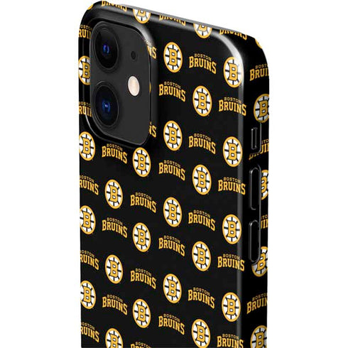 NHL Boston Bruins Pattern iPhone 12 Mini Lite Case