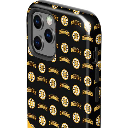 NHL Boston Bruins Pattern iPhone 12 Pro Impact Case