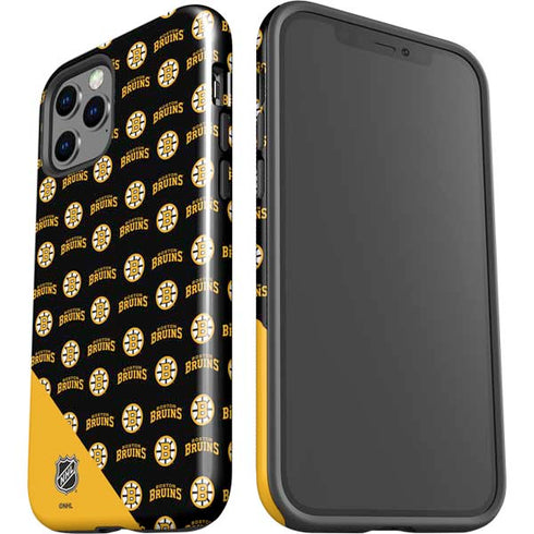 NHL Boston Bruins Pattern iPhone 12 Pro Max Impact Case