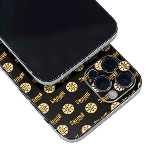 NHL Boston Bruins Pattern iPhone 12 Pro Skin