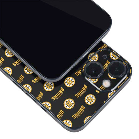 NHL Boston Bruins Pattern iPhone 13 Skin