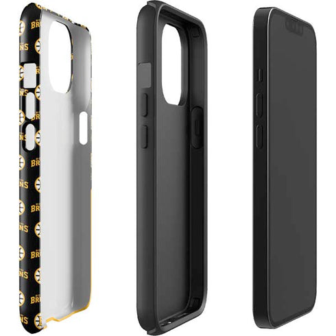 NHL Boston Bruins Pattern iPhone 14 Impact Case