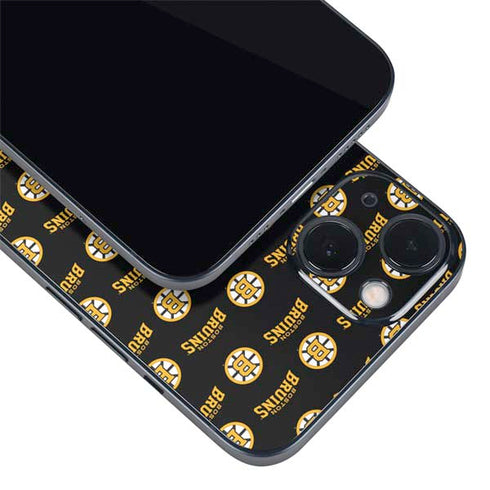 NHL Boston Bruins Pattern iPhone 14 Skin