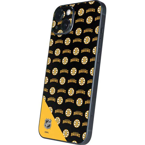 NHL Boston Bruins Pattern iPhone 15 Skin