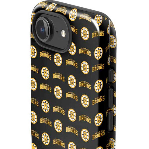 NHL Boston Bruins Pattern iPhone 16e Impact Case