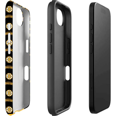 NHL Boston Bruins Pattern iPhone 16e Impact Case