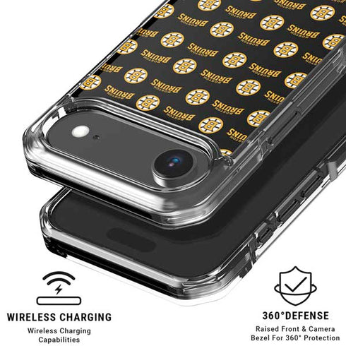 NHL Boston Bruins Pattern iPhone 17 Air Clear Case