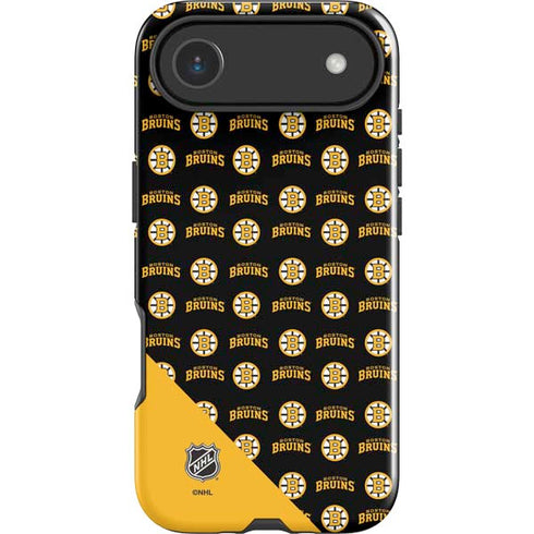 NHL Boston Bruins Pattern iPhone 17 Air Impact Case