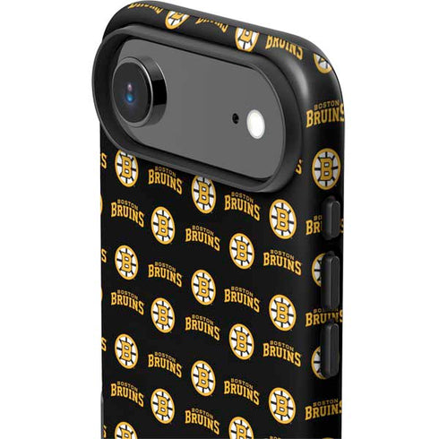 NHL Boston Bruins Pattern iPhone 17 Air Impact Case