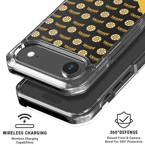 NHL Boston Bruins Pattern iPhone 17 Air MagSafe Case