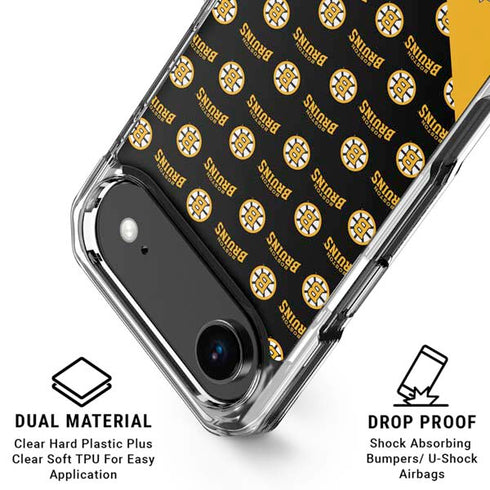 NHL Boston Bruins Pattern iPhone 17 Air MagSafe Case