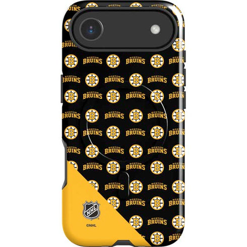 NHL Boston Bruins Pattern iPhone 17 Air Magsafe Impact Case