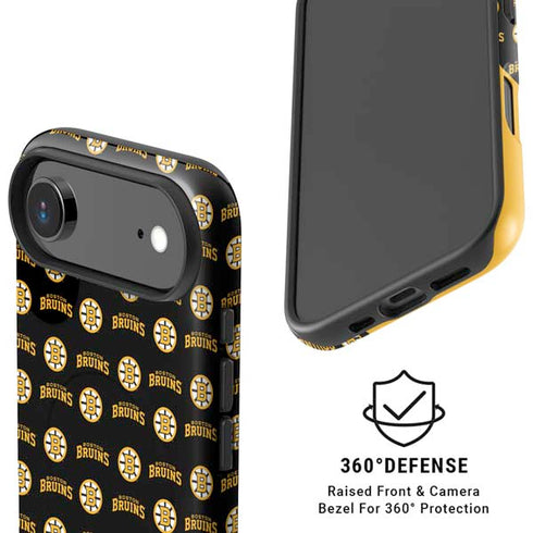 NHL Boston Bruins Pattern iPhone 17 Air Magsafe Impact Case