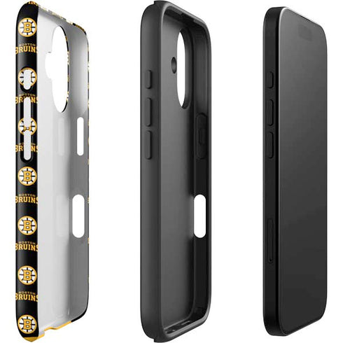 NHL Boston Bruins Pattern iPhone 17 Impact Case