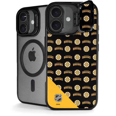 NHL Boston Bruins Pattern iPhone 17 Kickstand Case
