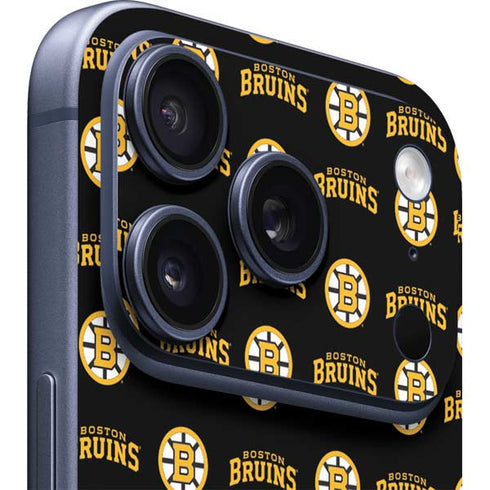 NHL Boston Bruins Pattern iPhone 17 Pro Skin