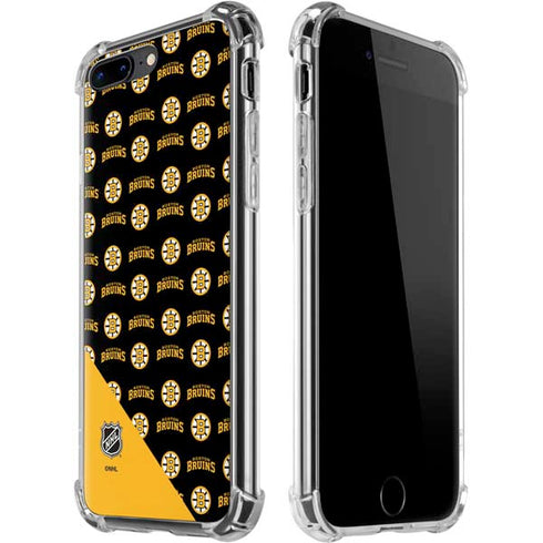 NHL Boston Bruins Pattern iPhone 7/8 Plus Clear Case