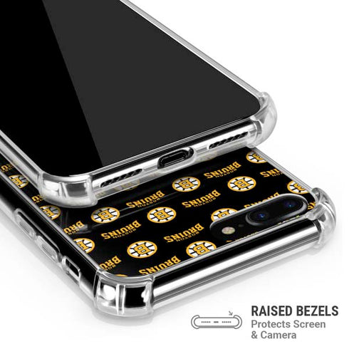NHL Boston Bruins Pattern iPhone 7/8 Plus Clear Case
