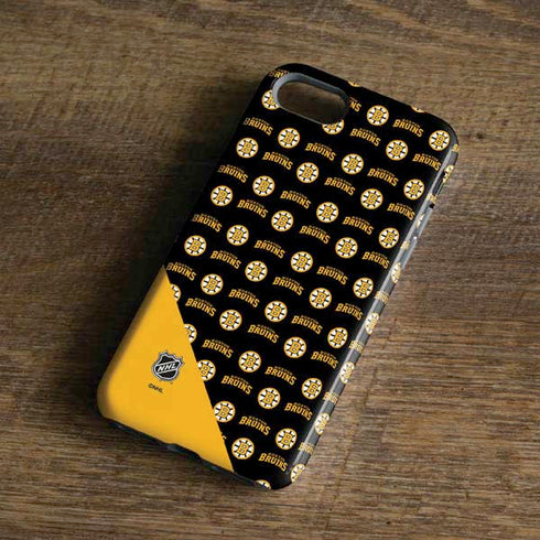 NHL Boston Bruins Pattern iPhone 8 Pro Case