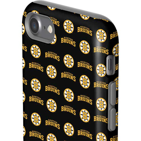 NHL Boston Bruins Pattern iPhone SE (2nd & 3rd Gen) Pro Case