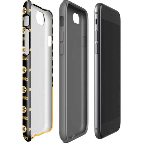 NHL Boston Bruins Pattern iPhone SE (2nd & 3rd Gen) Pro Case