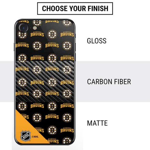 NHL Boston Bruins Pattern iPhone SE (2nd & 3rd Gen) Skin