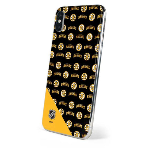 NHL Boston Bruins Pattern iPhone X Skin