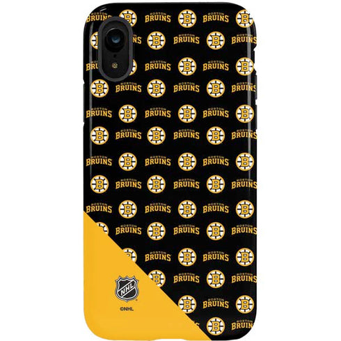 NHL Boston Bruins Pattern iPhone XR Pro Case