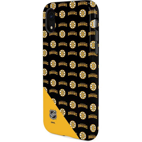NHL Boston Bruins Pattern iPhone XR Pro Case