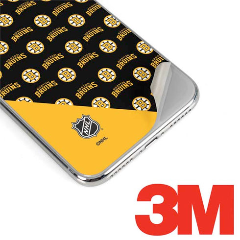 NHL Boston Bruins Pattern iPhone XS Max Skin